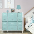 thumbnail image 2 of Sorbus Large Kids Bedroom Organization Closet Drawer Organizers, Aqua, 2 of 10