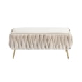 thumbnail image 6 of Shoe Storage Bench, Atumon Shoe Ottoman with Cushion, Shoe Bench with 2 Drawers and 2 Rattan Doors, Vintage Shoe Bench Furniture for Entryway Living Room, 43.5"L x 15.4"W x 20.4"H, Espresso, 6 of 10