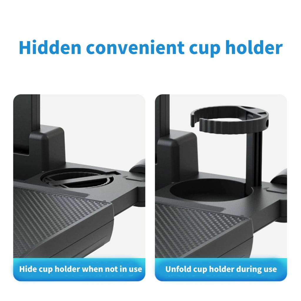 Zeiwohndc Car Seat Organizers Tray Table Not Slip Mat Cup Holders Phone Stand For Kids