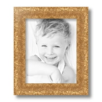 ArtToFrames 8x10 Inch Gold and Black Picture Frame, This Gold Wood Poster Frame is Great for Your Art or Photos, Comes with Regular Glass (4902)