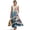Cherry Blossom Sea Waves, variant on Toile De Jouy Boat House Print Women's Summer Maxi Dresses 2026, Linen-Like Sleeveless Long Flowy Boho Beach Vacation Sundress Casual Clothes Tank Dress with Pockets for Ladies, L