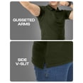 thumbnail image 2 of NY Threads Men's Polo Shirt Short Sleeves UPF 50+ Quick Dry Performance Tactical Pique Jersey Golf Shirt, Large, Army Green, 2 of 7