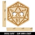 thumbnail image 2 of D20 20 Sided Gaming Gamer Dice Critical Role Wood Buttons for Crochet Knitting Sewing DIY Craft - 0.75 Inch Small (12pcs), 2 of 7