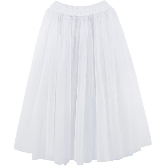 Tutu Long Skirt Ballet Skirt Ballet Lyrical White Ballerina Women 1pcs