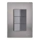 thumbnail image 1 of Placa Armada Inoxidable Con 3 Apagadores Escalera Un Modulo Igoto gris oscuro iGoto INOX, 1 of 3