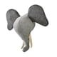 thumbnail image 3 of Decoración de pared con cabeza de animal 3D, cabeza de animal de peluche para sala de juegos o dormitorio. Elefante 31x39cm, 3 of 9