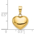 thumbnail image 2 of 14K Yellow Gold Puffed Heart Charm, 2 of 2