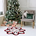 thumbnail image 4 of Tapis de Bienvenue Flocon de Neige Festif Non Rond Tapis de Sol pour Entrée, 4 of 6