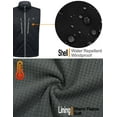 thumbnail image 4 of Little Donkey Andy Men's Fleece Lined Outdoor Vest Lightweight Windproof Warm Sleeveless Jacket for Hiking Trekking Travel Golf Black 3XL, 4 of 6