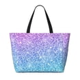 thumbnail image 2 of Honeii Multicolor Glitter for Tote Bag with Adjustable Strap,Beach Bag, Waterproof Sandproof Beach Tote Bag, Large Capacity Foldable Beach Bags, 2 of 7