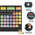 thumbnail image 3 of Monthly Calendar Pocket Chart with 92 Activity Cards for Kids,Simplified Calendar Pocket Chart for Kids Easy Learning,Classroom/Teacher Must Have Supplies/School Decor (Black English), 3 of 8