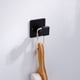 thumbnail image 2 of Robe Albornoz gancho de pared Cocina montada en la pared Closet Baño Baño Perchas Ropa Bolso Colgante Soporte Soporte Black 2 piezas Scienceny HA010231-03B, 2 of 6