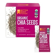 BetterBody Foods Organic Chia Seed Singles, 1.48 Oz, 8 Pack
