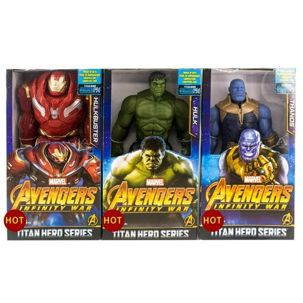 30cm Marvel Avengers Endgame Thanos Spiderman Hulk Buster Iron Man