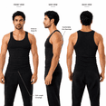thumbnail image 4 of Cottmark Men’s A-Shirt Tank Top, Black, Size M, 3-Pack, 4 of 9