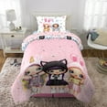thumbnail image 2 of Na Na Na Surprise Kids Twin Bed in a Bag, Comforter and Sheets, Pink, 2 of 8