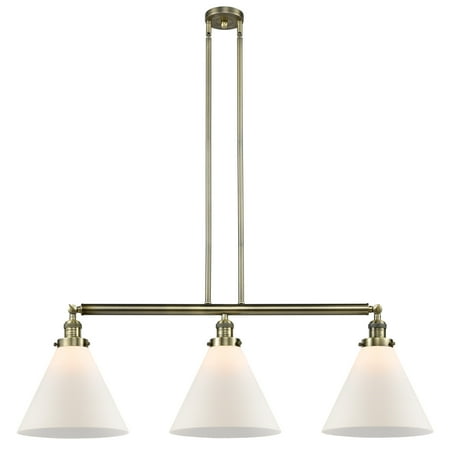 

Innovations Lighting 213 X-Large Cone Cone 3 Light 44 Wide Commercial Linear Chandelier -