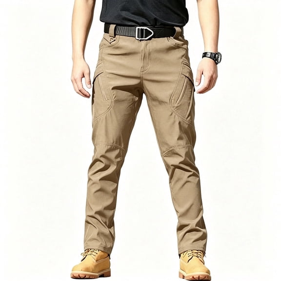 Men's Cargo Pants Regular Fit Lightweight Hiking Outdoor Casual Pants S-XXL