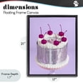 thumbnail image 4 of Stupell Industries Art Deco Gleaming Disco Cake Black Floating Frame Canvas Art, 17 x 21, by LISH Creative, 4 of 8