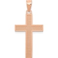 thumbnail image 1 of 14K Rose Gold Cross Pendant (31.5 X 15) Made In United States k4977, 1 of 6