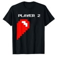 thumbnail image 1 of AALJY Matching Gamer Couple Valentine's Gift - Player 1 Player 2 T-Shirt, 1 of 5