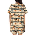 thumbnail image 3 of Bingfone Funny Chicken Print Pajamas Sets for Women Soft Short-Sleeved Pjs with Lounge Shorts Two Piece Sleepwear, 3 of 8