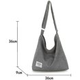 thumbnail image 2 of Bolso Hobo, Bolso De Lona para Mujer Bolso Bandolera Bolso De Playa Bolso De Hombro Simple Bolso De Mano Grande De Algodón para Mujer Bolso De Compras para Niñas para Viajes Uso Diario, 2 of 5