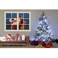 thumbnail image 2 of wall26 Removable Wall Sticker/Wall Mural - Santa Claus Carrying Gifts Outside of Window on Christmas Eve - Creative Window View Home Decor/Wall Decor - 24"x32", 2 of 5