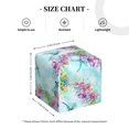 thumbnail image 4 of Sikiie Dragonfly Floral Leather Tissue Box Cover Square, tissue box holder, Tissue Box with Bottom Belt-5.2”x5.2”x5.2”, 4 of 7