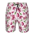 thumbnail image 3 of Goofa Lilies Flowers Printed Mens Swim Trunks Summer Quick Dry Short Beach Swimwear Bathing Suits-XX-Large, 3 of 9