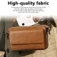 thumbnail image 6 of Arcticwind Leather Crossbody Bag for Women,Multifunctional Large Capacity,Phone Bag,ID bag,Anti Theft Wallet Purse Shoulder Bag,Triple Compartment Crossbody with Card Slots And Ziptop, 6 of 10