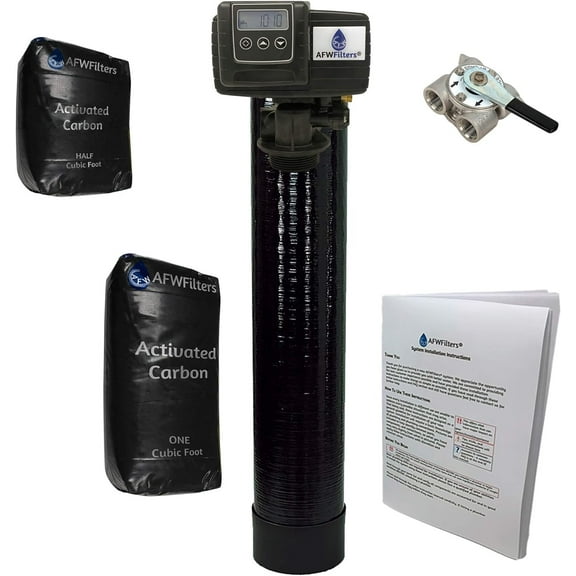 Digital Carbon 15 Water Filter System Fleck 5600SXT w/ Vortech Tank 3/4"bypass