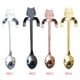 thumbnail image 3 of Naiovety Cute Cat Design Cat Cuchara de café Cuchara de acero inoxidable Cucharadita de mango largo Cuchara de helado Type4 NO4 Naiovety JJ15996-02, 3 of 6