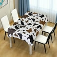 thumbnail image 7 of GZHJMY Cow Tablecloth, Rectangle Waterproof Washable Polyester Table Cover for Picnic Dinner Holiday Party Decor, 60 x 60 Inch, 7 of 7