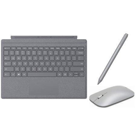 New Microsoft Surface Pro 6 Accessories Bundle, Include Official Type Cover (Mechanical Moving Key, LED Backlite), Surface Mouse and Pen