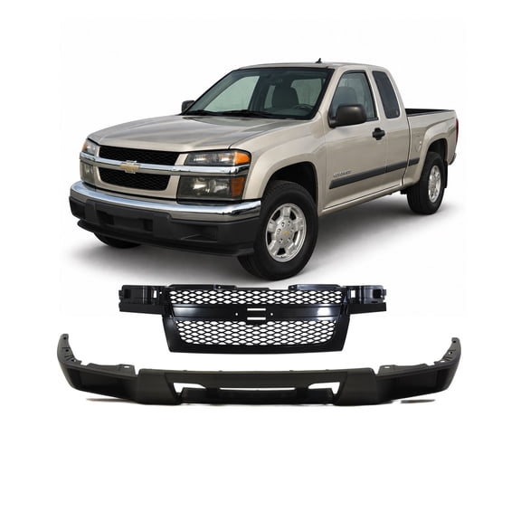 DCP Front Lower Bumper Cover & Grille Kit For GMC Canyon, Chevrolet Colorado 2004-2012