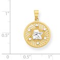 thumbnail image 2 of 10K Rhodium Plated Yellow Gold & Rhodium Angel Charm, 2 of 2