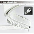 thumbnail image 5 of GXCZ No Drill Curtain Rods Ceiling Curtain Track, Curtain Track, Bendable Curtain Rails Room Divider Curtain Rod Set For Hospital/Home/Living Room/Bathroom(160cm/5.2ft), 5 of 8