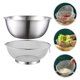 thumbnail image 4 of WORGEOUS 2 uds colador de acero inoxidable cesta colador cesta para lavar verduras cesta lavabo de Metal, 4 of 8