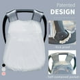 thumbnail image 2 of Summer Baby Car Seat Cover, Sun Shade Cover with mosquito net for baby, 2 in 1 Breathable baby Car Seat sun shade Canopy and bug net, Patent design, Grey, 2 of 5