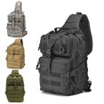 thumbnail image 2 of Men's Backpack Tactical Assault Pack Crossbody Sling Bag Waterproof Rucksack Bag Outdoor Hiking Camping Pack Man Shoulder Bags, 2 of 5