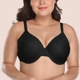 thumbnail image 2 of MDUKONU Women’s Bras Womens Seamless Wireless Supportive Bra Push Up Comfort Soft No Underwire Full Coverage T-Shirt Bra Black 75I, 2 of 4