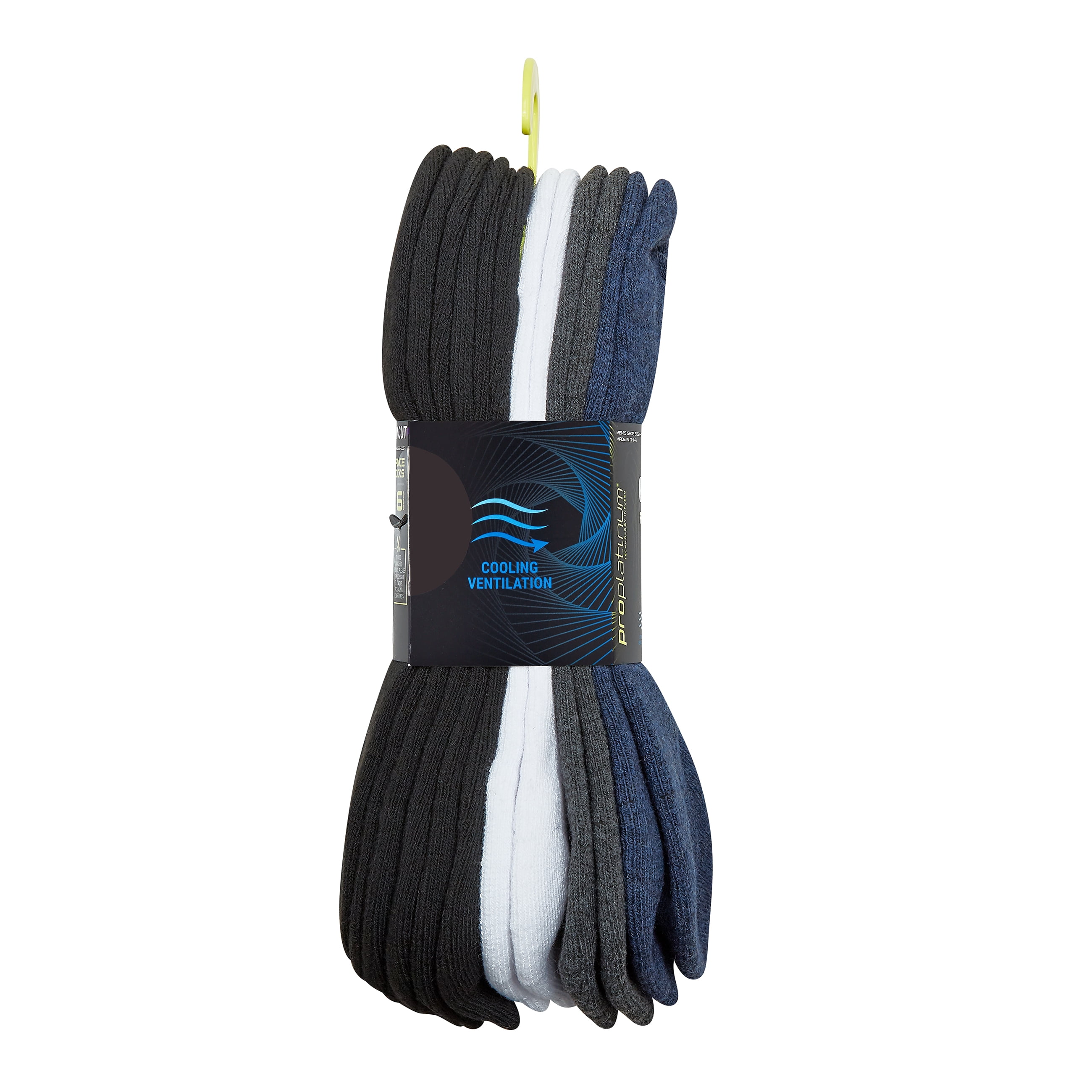AND1 Men's Socks, Performance Cushion Low Cut Socks, 6-Pack