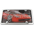 thumbnail image 2 of Premium Slim Style Stainless Steel License Plate Frame (4 Holes, Polished Mirror Finish), 2 of 3