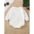 thumbnail image 5 of Douhoow Autumn Baby Boys Girls Rompers Letter Print Long Sleeve Pullover Jumpsuits 0-24M, 5 of 9