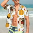 thumbnail image 7 of Disketp Hawaiian Shirts For Men,Happy Thanksgiving Print Mens Casual Short Sleeve Button Down Shirts Beach Shirt, 7 of 7