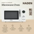 thumbnail image 2 of Haden Four à Micro-Ondes 700 Watts 0.7 Pied Cube avec Commandes Numériques, Ivoire/chrome, 2 of 9
