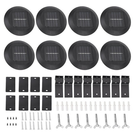 

Waterproof 9LED Solar Gutter Lights Fence Light Wall Lamps for Outdoor Garden Patio Driveway