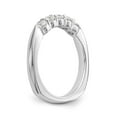 thumbnail image 6 of Solid 14K White Gold Diamond Wedding Band Ring Size 9 (.6 cttw.), 6 of 8