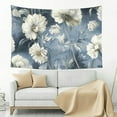 thumbnail image 5 of RKSupls Vintage Blue Floral Tapestry,Home Tapestry Suitable for Hanging for Decorative Wall Hanging, Decorative Bedroom, Living Room Decoration - 60x40in, 5 of 7